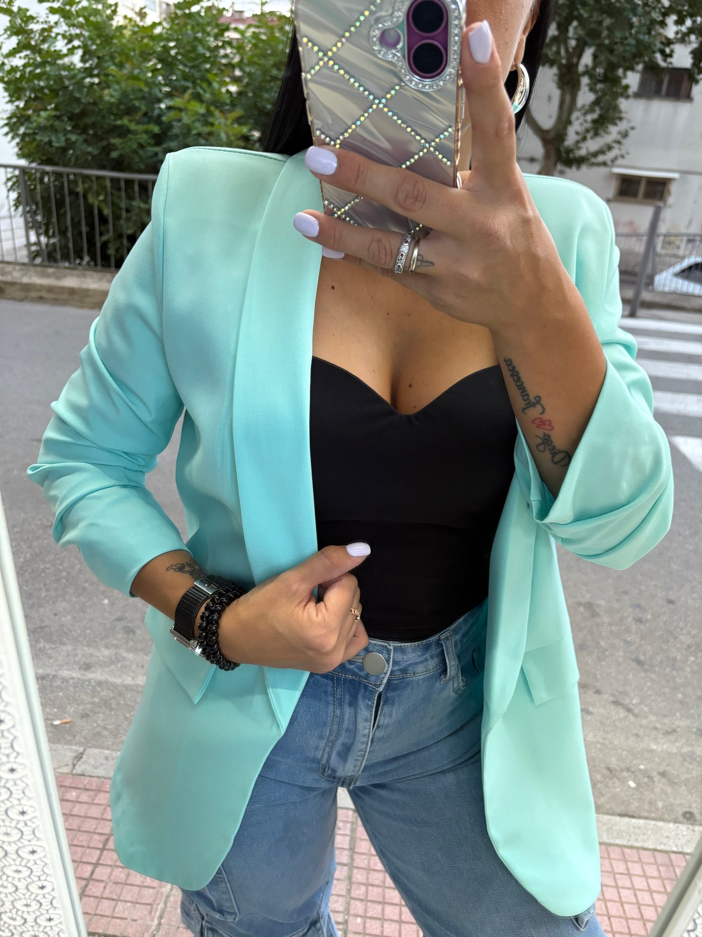 Giacca basic tiffany