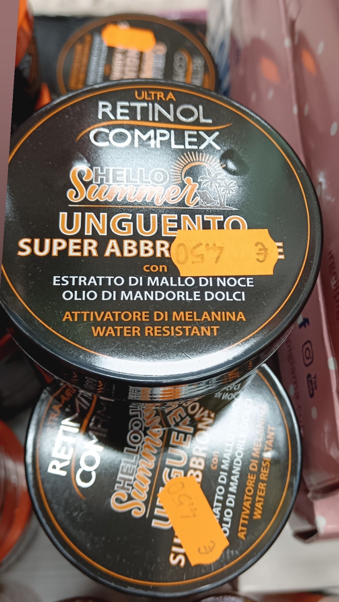 Unguento super abbronzante