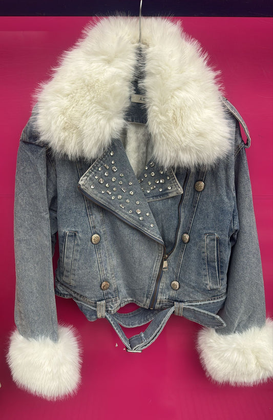 Pelliccia denim