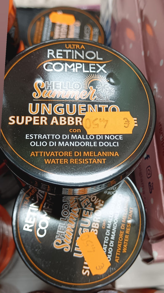 Unguento super abbronzante
