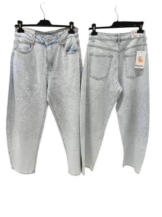 Jeans ballon scintillante